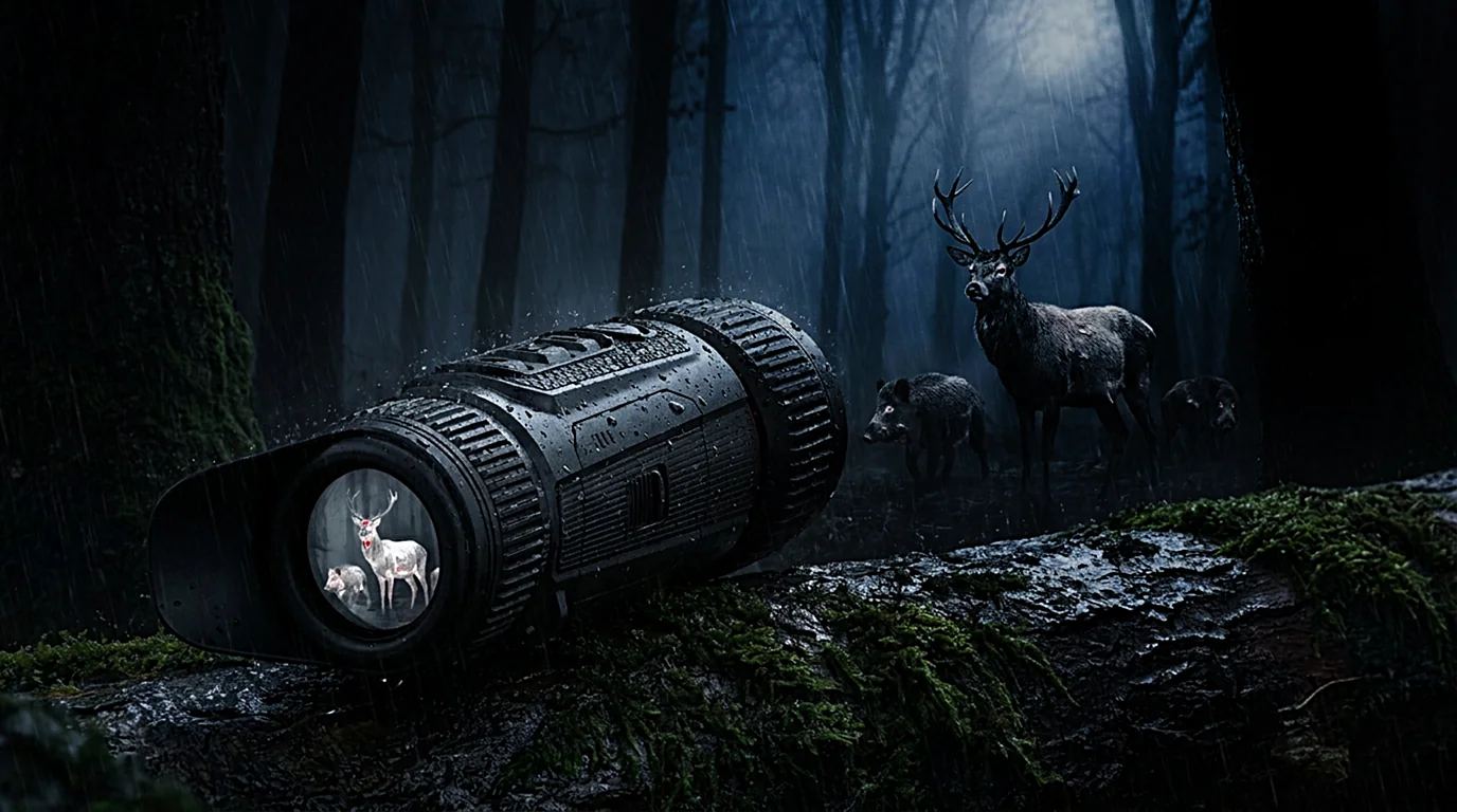 Nocpix Vista S50R podczas profesjonalnej obserwacji terenu nocą
